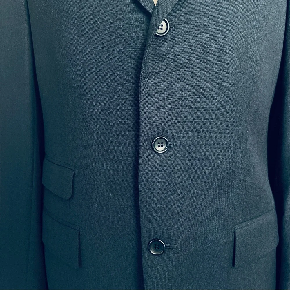 Boggi Navy Wool Blazer/Jacket SZ 50IT/40US Classic Chic Old Money Preppy Grandpa - Picture 3 of 16